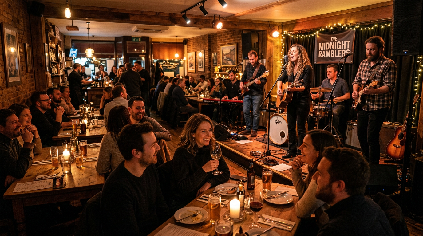 Local talent connecting with a customer who was referred from a venue.